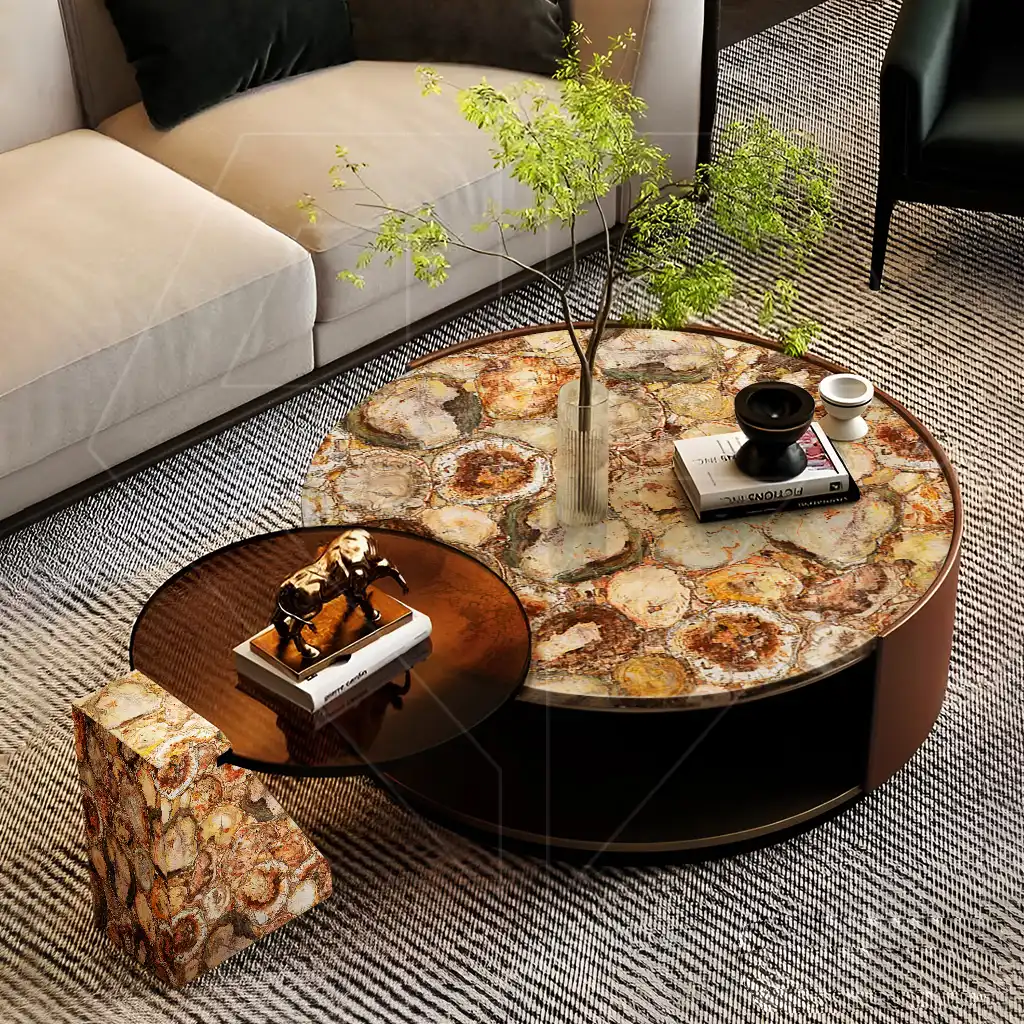 Petrified Wood Coffee Table